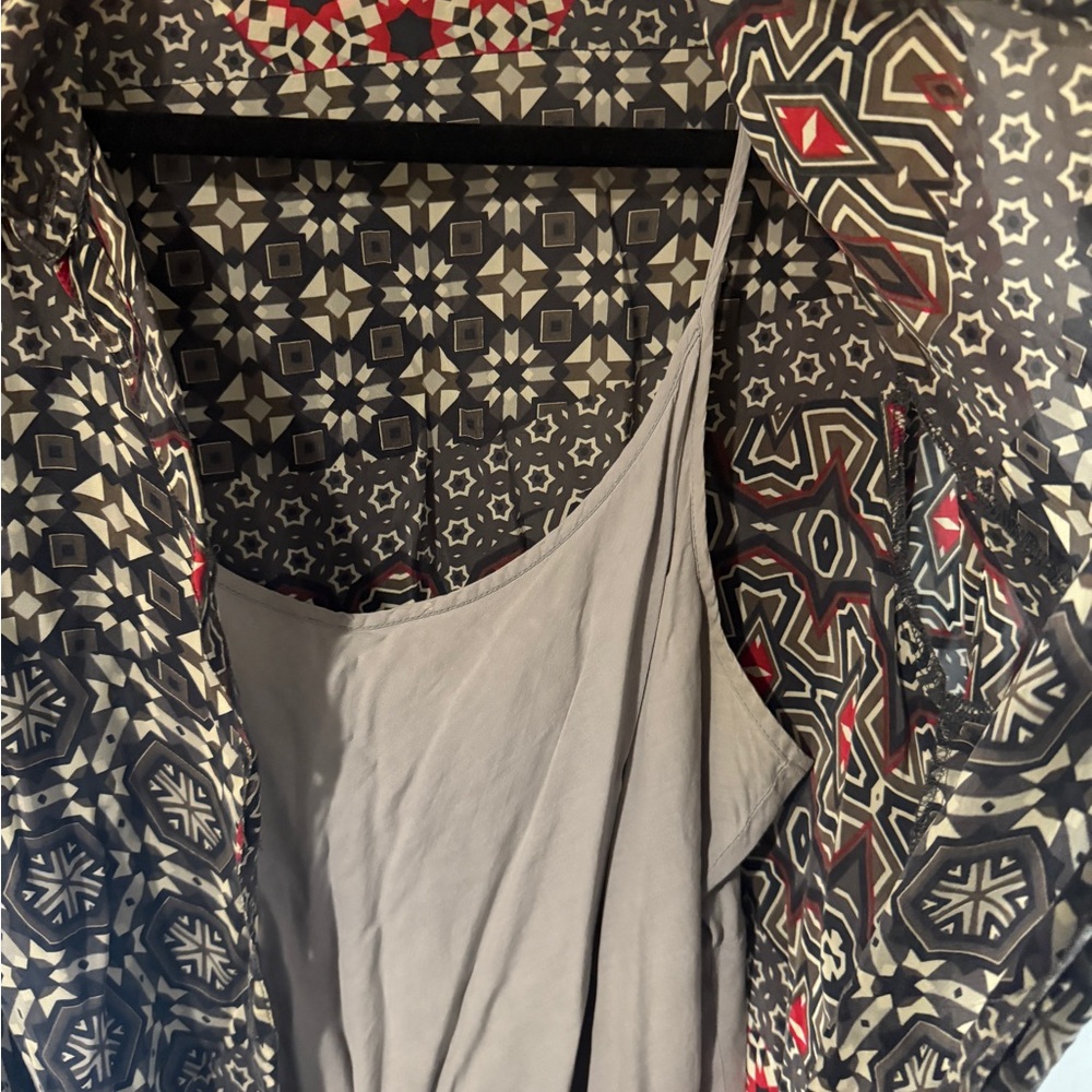 Johnny was maxi dress/duster L